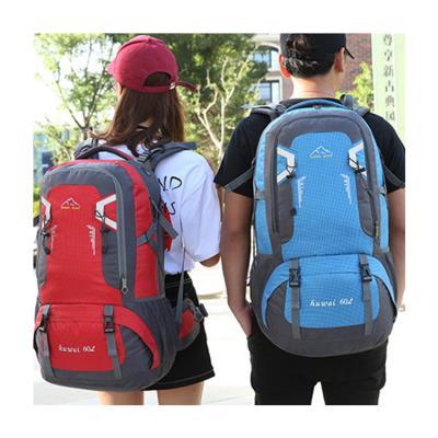 China Outdoor Waterproof Travel Backpack Camping Trekking Bag For Man Woman Climbing Hiking Backpack Fishing Recycling Backpack for sale