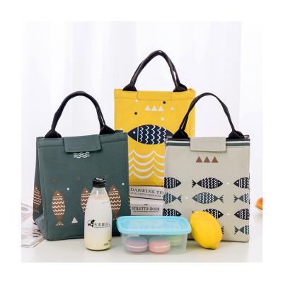 China Fashion cat ctue bag women hand waterpr bags waterproof multi-color thermal breakfast box pack portable lunch cooler picnic travel for sale