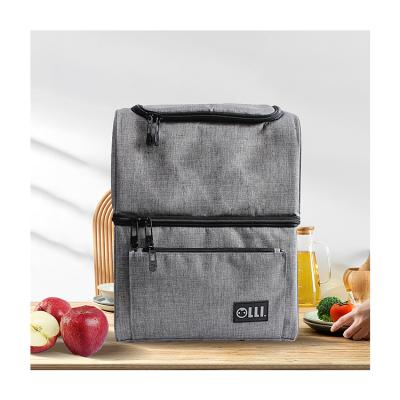 China New Thermal Insulated School Food Container School Food Storage Tote Cooler Handbag Bento Pouch Lunch Box Waterproof Portable Lunch Bag for sale