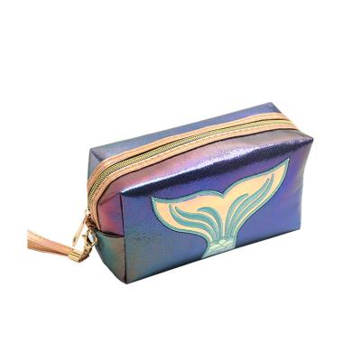 China Fashion New Laser Mermaid Tail PU Makeup Bag For Travel for sale