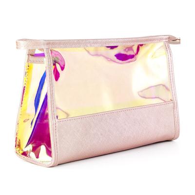 China Custom Logo Water Resistant Large Travel Makeup Bag Durable TPU Cosmetic Bag Women Travel Carrying Waterproof Toiletry Bag for sale