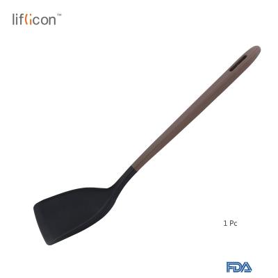 China Viable - Liflicon Silicone Cooking Turner / Spatula Kitchen Utensils For Pizza Pancake Barbecue Egg And Fish for sale