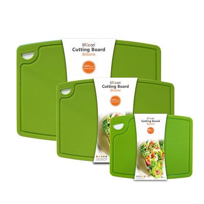 China Sustainable - Liflicon Home Kitchen Use Healthy Flexible Cutting Board Set Non-Slip 3 Sizes Including Large Medium Small Sizes for sale