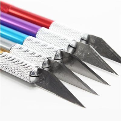 China Quick-change Precision Carving Craft Knife Stainless Steel Hobby Knife Art Knife for sale