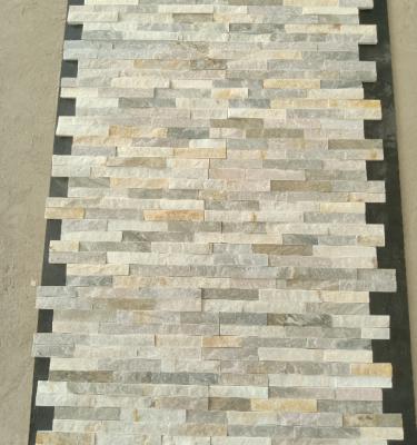 China Modern Exterior Exterior Wall Natural Split Face Stone Tile Interlocking for sale