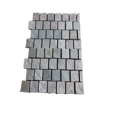 China Modern Outdoor Slate Yellow Paver Tile Factory For Sale Cheap Mosaic Stepping Flooring Cobblestone Paver Driveway for sale