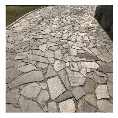 China Cultural Stone Modern Natural Stone Rubble Veneer Landscape Retaining Wall Quartzite Macadam Stone for sale