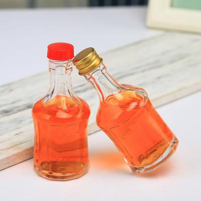 China 50ml small wine sample wine bottles mini whiskey bottle tequila vodka empty liquor glass rum wine bottles for sale