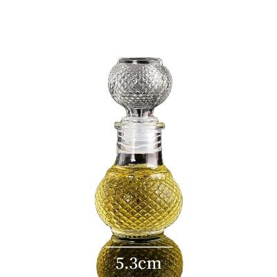 China High End Empty Tequila Mini Wine Bottles Whiskey Vodka Small Rum Beverage 50ml Liquor Luxury Xo Glass Bottle for sale