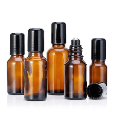 China 5ml/10ml/15ml/20ml/30ml/50ml/100ml Cosmetic Amber Essential Oil High Quality Empty Roller Bottle for sale