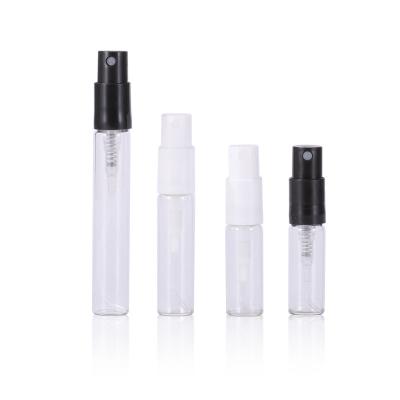 China 2ml 3ml 5ml Empty Sample Glass Perfume Bottle Mini Travel Cosmetic Refillable Portable Round Spray for sale