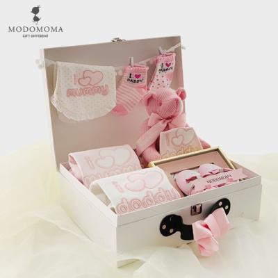 China Custom Logo Materials Recycled Magnetic Closure Folding Paper Packaging Storage Box For Baby Newborn Gifts Box Set Clothes for sale