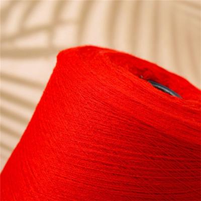 China Viable Wholesale Bright Red Color 2/28'S 50% Viscose 20% 30% Polyester Nylon Core Spun Yarn For Knitting for sale