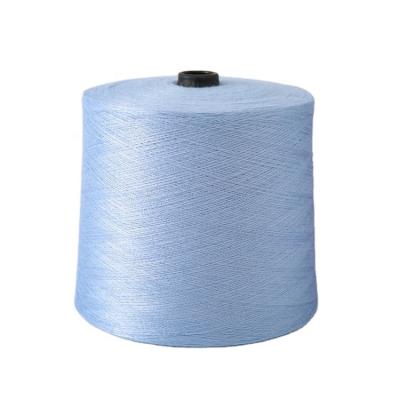 China Hot Sale Blue Color 2/28' S 50% Viscose 20% 30% Polyester Rabbit Nylon Core Spun Yarn for sale