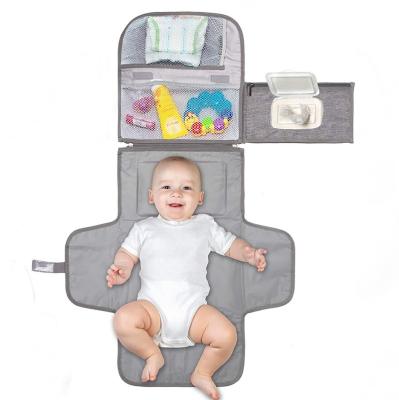 China Water Resistant Portable Diaper Changing Pad Baby Changing Pad for Newborn Waterproof Travel Changing Station Kit for sale