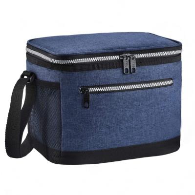 China Cooler Updraft Polyester Lunch Bag Reusable Reusable Cooler Tote For Office Work Freezable Lunch Bag For Women Men for sale