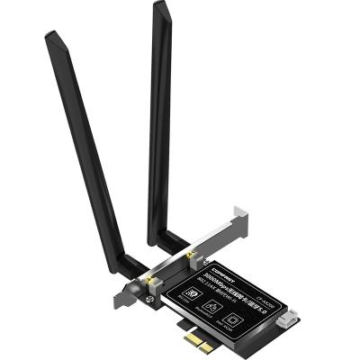 China Comfast Tooth BT5.0 PCIE Wifi Network Card Blue Gigabit Dual Band Wifi 6 AX200 3000Mbps Wireless Adapter for Desktop PC for sale