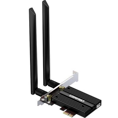 China CF-AX210 vPro Desktop/Laptop Tri Band 5374Mbps PCI-E WiFi Max BT5.2 WiFi6E Network Card Network Adapter for sale