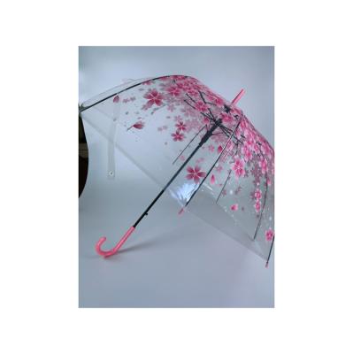 China Environmental protection+transparency factory various sale umbrella widely used transparent premium led logo bone outdoor straight umbrella for sale