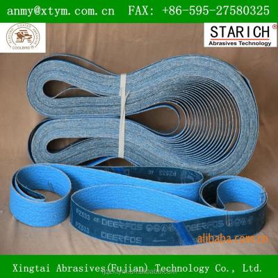 China Surface Grinding Deerfos Brand Abrasive Emery Belt for sale