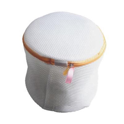 China Foldable Commercial Bras Laundry Bags White Mesh Pouch Travel Dirty Wash Bag for sale