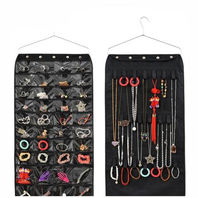 China Promotion Black 210D Polyester Large Jewelry Organizer Hanging for sale