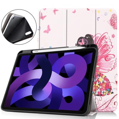 China IPad Air 10.9 Inch iPad Air4 Air5 2022 Case Cover 10.9 With Pen Slot Flat Computer Sleeve Protective Shockproof Soft Silica Gel Shell for sale