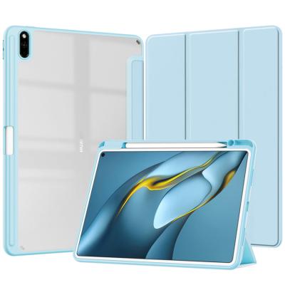 China PU for pro 10.8 pro huawei matepad case acrylic transparent hard shell sleep cover tablet smart auto protective sleeve for sale