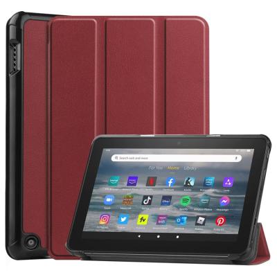 China PU For Amazon Fire HD7 2022 Case Cover Computer Smart Auto Flat Leather Case Sleeping Shockproof Hard Shell for sale