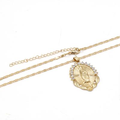 China CLASSIC hot selling chunky jewelry products necklaces women Buddha rose liter crystals pendants for necklace with gold for sale