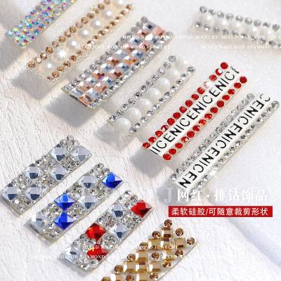 China Hot Mixed Color Rhinestone Nail Sticker Nail Sticker 3d Nail Art Decoration Amazon Products Luxury Accessories Ladies Accessories for sale