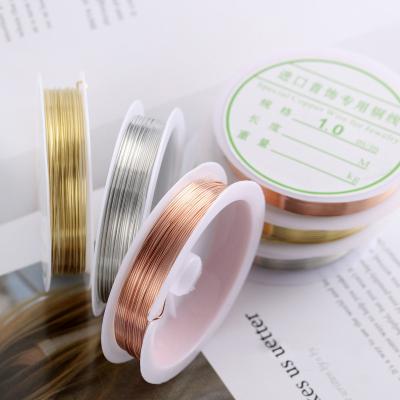 China Nail Art 10 Color 3D DIY Metal Designer Nail Art Luxury Beauty Decoration Gold Silver Rose Long Gold Nail Art Copper Wire for sale