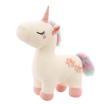 China Multi-functional liar unicorn pony pillow elastic fabric gift full of heart girly doll children's birthday gift for sale