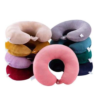 China Gift Factory Direct Selling Cervical Pillow U-shaped Spine Neck Massage Pillow Plush Girl Gift for sale