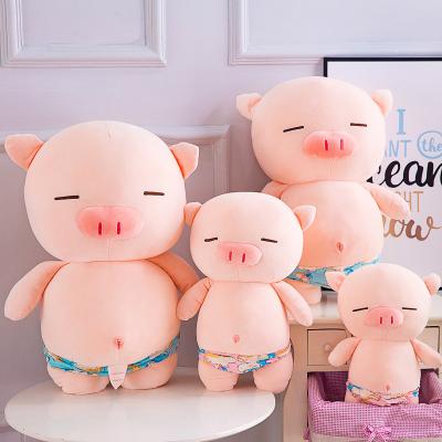 China New high quality texture plush toy boy fashion doll swimming pig trunks swimming gift hot selling comfortable girl's gift for sale