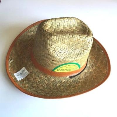 China New Straw Hat Summer Cowboy Hat Beach Western High Quality Casual Hat Eco-friendly Bamboo Outdoor Sun Protection for sale