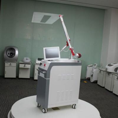 China Q-switch Pulsed output 1064nm, 532nm modes tattoo removal nd yag laser machine for sale