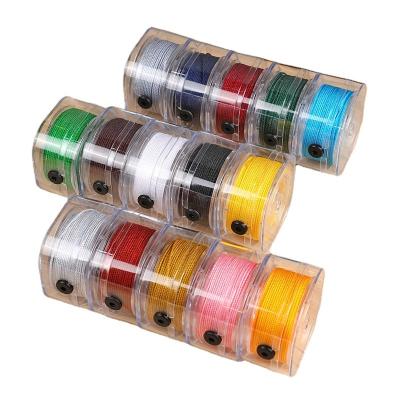 China Diameter 1.0mm High Elasticity 25 Colors Chinese Knot Macrame Rope Bracelet Handmade Nylon Rope Thread Braided String Tassels DIY Beading Thread for sale