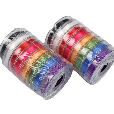 China Wholesale High Elasticity Mixed Colorful Crystal Elastic Thread Beading Cord String Yarn For Jewelry Making Bracelet Accessories for sale