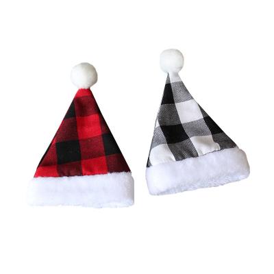 China Red Plush Santa Hats Children Adult Classic Ultra Soft Santa Claus Christmas Hat Eco-Friendly Party Decoration Festival Christmas Hat for sale