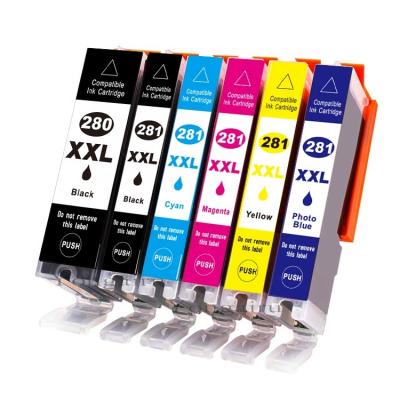 China COMPATIBLE Perspective PGI-280/CLI-281 for Canon PGI-280XXL/CLI-281XXL ink cartridge compatible use on PIXMA TS8120/TS8220/TS8320/TS9120 for sale