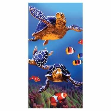 China QUICK DRY Custom Animal Microfiber Design Sea Turtle Digital Printing Beach Towel 100% Polyester for sale