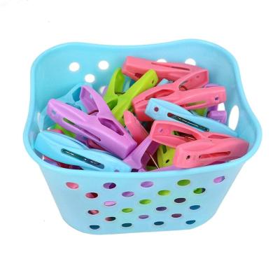 China Plastic Windproof BASKET 30PCS Clothespin Storage With Basket for sale