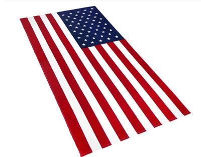 China 100% Cotton 70x140cm America Flag QUICK DRY Beach Towel for sale