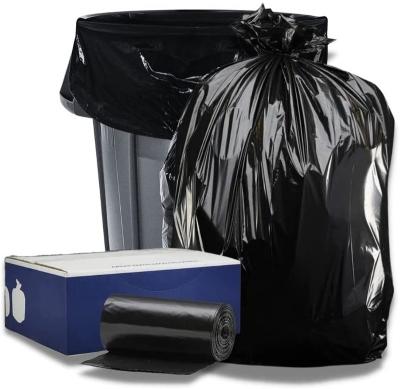 China Recyclable Cost Effective Factory Customized Plastic Black Garbage Bag for sale