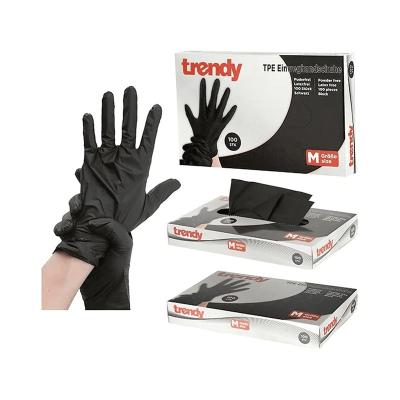 China Clearning Fool's Gloves Poly Tape Thermoplastic Elastomer Plastic Disposable Gloves for sale