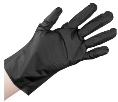 China Kichen Black Plastic Gloves 100 Counts Disposable Gloves, Latex Free, Thin, Loose Band for Food Prep, Cooking, Hair Death for sale