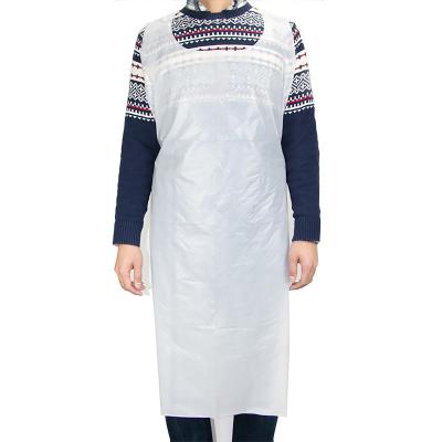 China Waterproof Disposable CPE Apron Thickened Disposable CPE Robe for sale