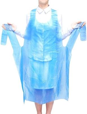 China Factory wholesale blue disposable pe kitchen daily cleaning waterproof apron for sale