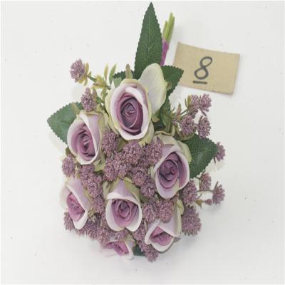 China Ceremony Rose Bouquet For Bridal Artificial Flower For Wedding Decoration for sale